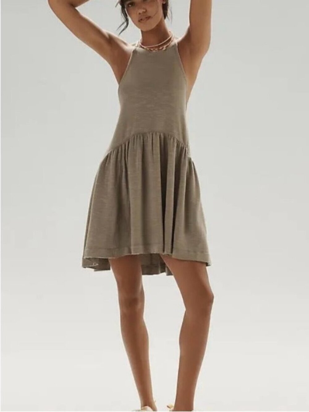 NWT Size XS -Daily Practice Flounce Drop-Waist Mini Dress with Pockets (US$ 148)